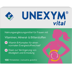 UNEXYM® vital UNEXYM® vital harmonisiert auf der Basis der Kombination von Vitalstoffen und Pflanzenkraft den Verdauungstrakt und beugt Fehlsteuerungen vor.
